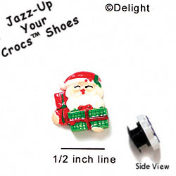 CROC-0069B - Santa Present Mini - Clog Shoe Decoration Charm
