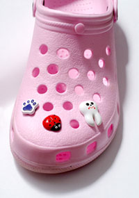 CROC 0072C Tennis Ball I Love Tennis Mini Clog Shoe Decoration Charm