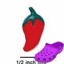 CROC - 0029A* - Jalapeno Red - Mini - Clog Shoe Decoration Charm