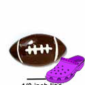 CROC - 0036D - Football - Medium - Clog Shoe Decoration Charm