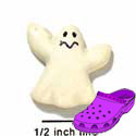 CROC - 0041A* - Ghost White - Mini - Clog Shoe Decoration Charm