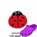 CROC - 0089D - Ladybug Red Small - Clog Shoe Decoration Charm