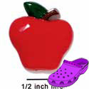 CROC - 0127A - Apple Red - Medium - Clog Shoe Decoration Charm