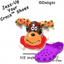 CROC - 0469 - Reindeer - Lights - Scarf - Medium - Clog Shoe Decoration Charm