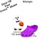 CROC - 0528* - Ghost Bear - Mini - Clog Shoe Decoration Charm