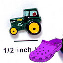 CROC - 1068* - Tractor Green - Mini - Clog Shoe Decoration Charm