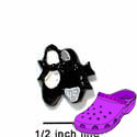 CROC - 2061 - Tap Shoes Black - Medium - Clog Shoe Decoration Charm