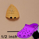 CROC - 2634 - Beehive Tan - Mini - Clog Shoe Decoration Charm