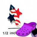 CROC - 2637 - Firecracker USA - Mini - Clog Shoe Decoration Charm