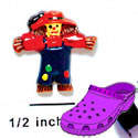 CROC - 2641 - Scarecrow Hat Orange - Mini - Clog Shoe Decoration Charm