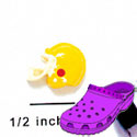 CROC - 3146* - Football Helmet Yellow - Mini - Clog Shoe Decoration Charm