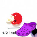 CROC - 3147* - Football Helmet Red - Mini - Clog Shoe Decoration Charm