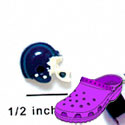 CROC - 3148* - Football Helmet Blue - Mini - Clog Shoe Decoration Charm