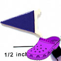 CROC - 3174 - Pennant Purple - Mini - Clog Shoe Decoration Charm