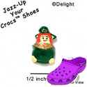 CROC - 3248 - Leprechaun Pot O' Gold - Mini - Clog Shoe Decoration Charm
