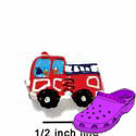 CROC - 3291 - Fire Engine Mini Red - Clog Shoe Decoration Charm