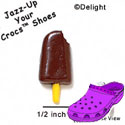 CROC - 3371 - Ice Cream Bar Chocolate Bite - Clog Shoe Decoration Charm