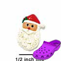 CROC - 3521 - Santa Face Holly - Mini - Clog Shoe Decoration Charm