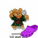 CROC - 3538 - Angel Bear Green Star - Mini - Clog Shoe Decoration Charm