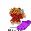 CROC - 3540 - Angel Bear Red Star - Mini - Clog Shoe Decoration Charm