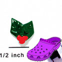 CROC - 3546 - Holly Leaves - Mini - Clog Shoe Decoration Charm