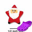 CROC - 3548 - Santa Star Large Face - Mini - Clog Shoe Decoration Charm
