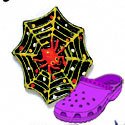 CROC - 3591 - Spider Web Spider Orange - Clog Shoe Decoration Charm