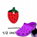 CROC - 3953 - Strawberry Red - Mini - Clog Shoe Decoration Charm