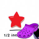 CROC - 3955 - Star Red Flat - Mini - Clog Shoe Decoration Charm