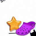 CROC - 3957 - Star Gold Flat - Mini - Clog Shoe Decoration Charm