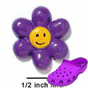 CROC - 3977 - Daisy Smile Purple - Clog Shoe Decoration Charm