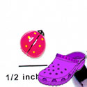 CROC - 3990 - Ladybug Pink - Mini - Clog Shoe Decoration Charm