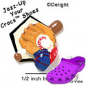 CROC - 4167 - Baseball Collage - Clog Shoe Decoration Charm