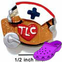 CROC - 4168 - Nurse Collage TLC - Clog Shoe Decoration Charm