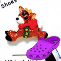 CROC - 4294* - Reindeer Side Bells - Medium - Clog Shoe Decoration Charm