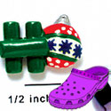 CROC - 4296 - Ho Red Ornament - Clog Shoe Decoration Charm