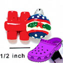 CROC - 4297 - Ho Blue Ornament - Clog Shoe Decoration Charm