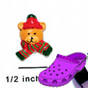 CROC - 4449 - Bear Face Scarf Mini Matte - Clog Shoe Decoration Charm