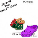 CROC - 4451 - Bear Present Green Mini Matte - Clog Shoe Decoration Charm