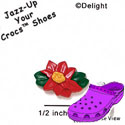 CROC - 4474 - Poinsettia Mini Matte - Clog Shoe Decoration Charm