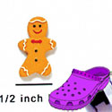 CROC - 4497 - Gingerbread Boy Mini Matte - Clog Shoe Decoration Charm