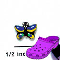CROC - 4859 - Butterfly Monarch Yellow - Mini - Clog Shoe Decoration Charm