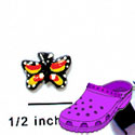 CROC - 4861 - Butterfly Monarch Orange - Mini - Clog Shoe Decoration Charm