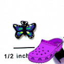 CROC - 4862 - Butterfly Monarch Blue - Mini - Clog Shoe Decoration Charm
