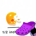 CROC - 4874 - Football Helmet Yellow - Mini - Clog Shoe Decoration Charm