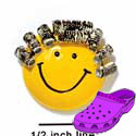 CROC - 4943 - Smiley Face Curlers - Clog Shoe Decoration Charm