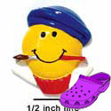 CROC - 4996 - Smiley Face Artist - Clog Shoe Decoration Charm