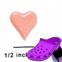 CROC - 5016 - Heart Card Suit Pink - Mini - Clog Shoe Decoration Charm