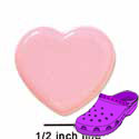 CROC - 5068 - Heart Flat Pink Large - Clog Shoe Decoration Charm