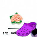 CROC - 5096 - Rose Pink Pastel - Mini - Clog Shoe Decoration Charm